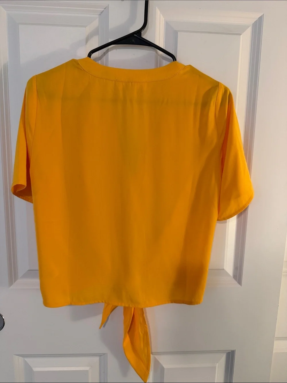 NWT Michael Kors Tie-Front Short Sleeve Blouse